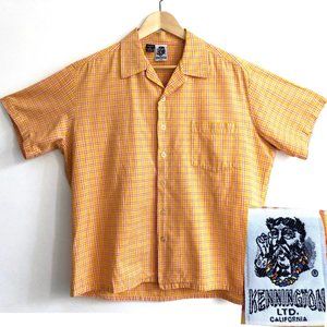 Vtg KENNINGTON LTD California 1990s Plaid Shirt XL